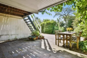 escalier extérieur jardin