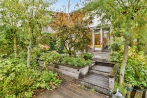 escalier extérieur jardin