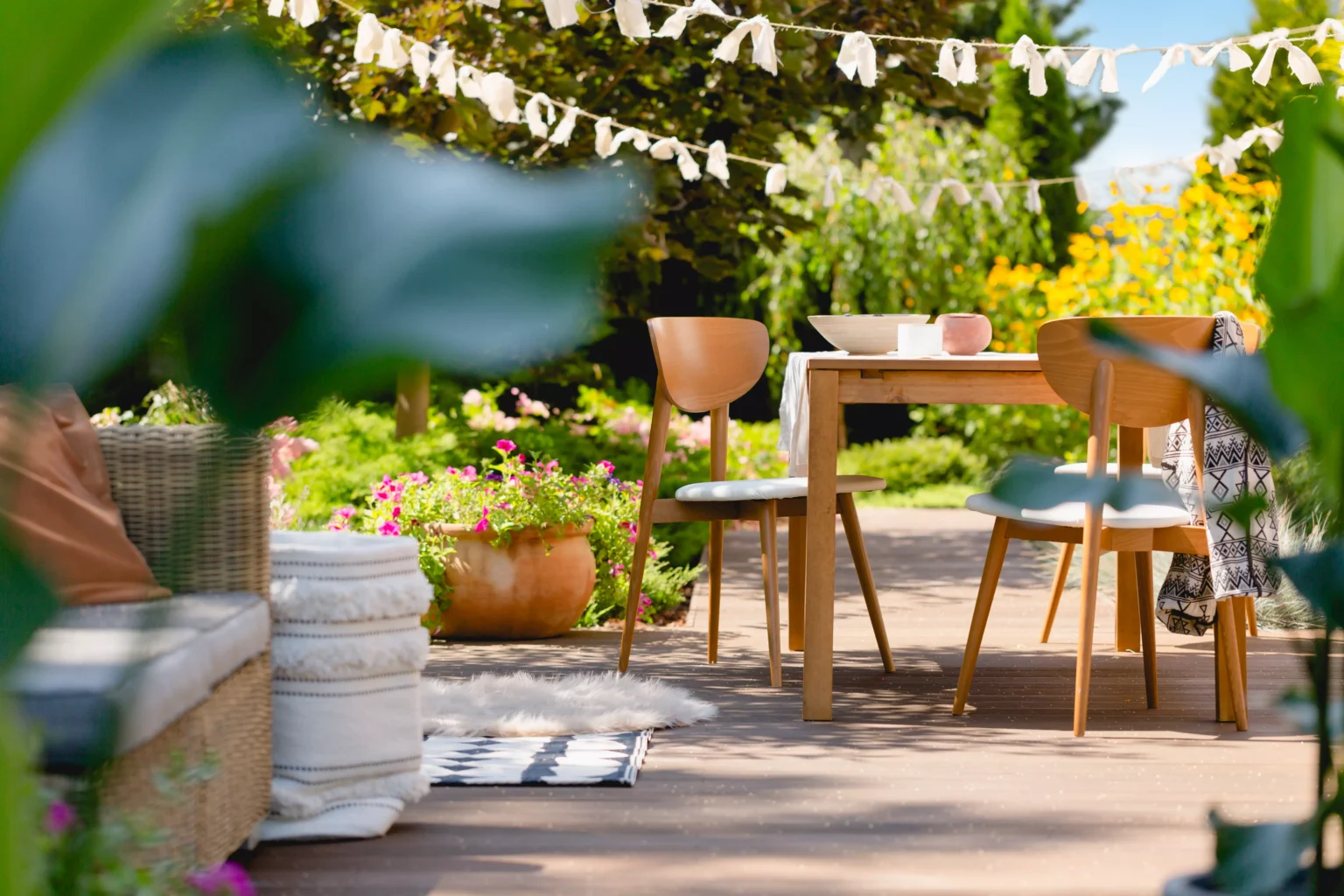 décoration terrasse extérieur