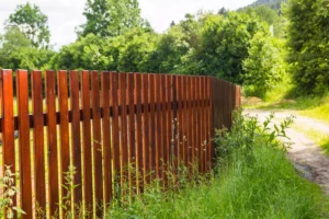 clôture en bois pour jardin