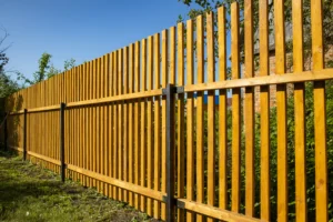 clôture en bois pour jardin