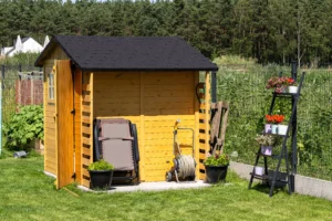 abri en bois de jardin